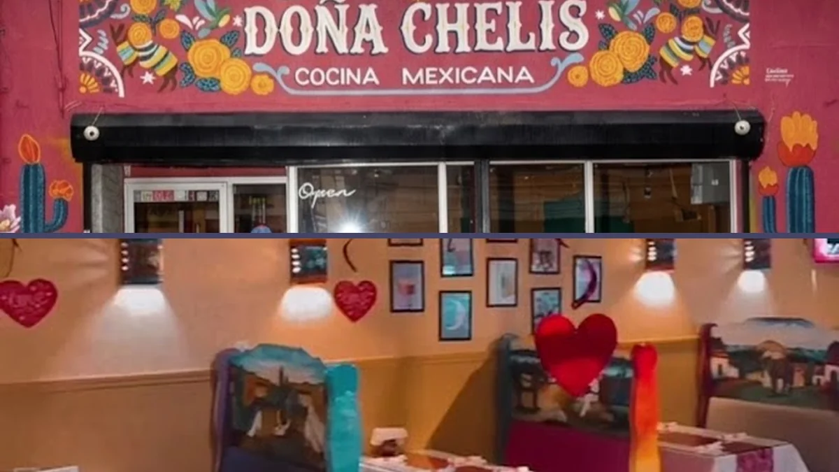 Mexican dishes arranged on white plates.